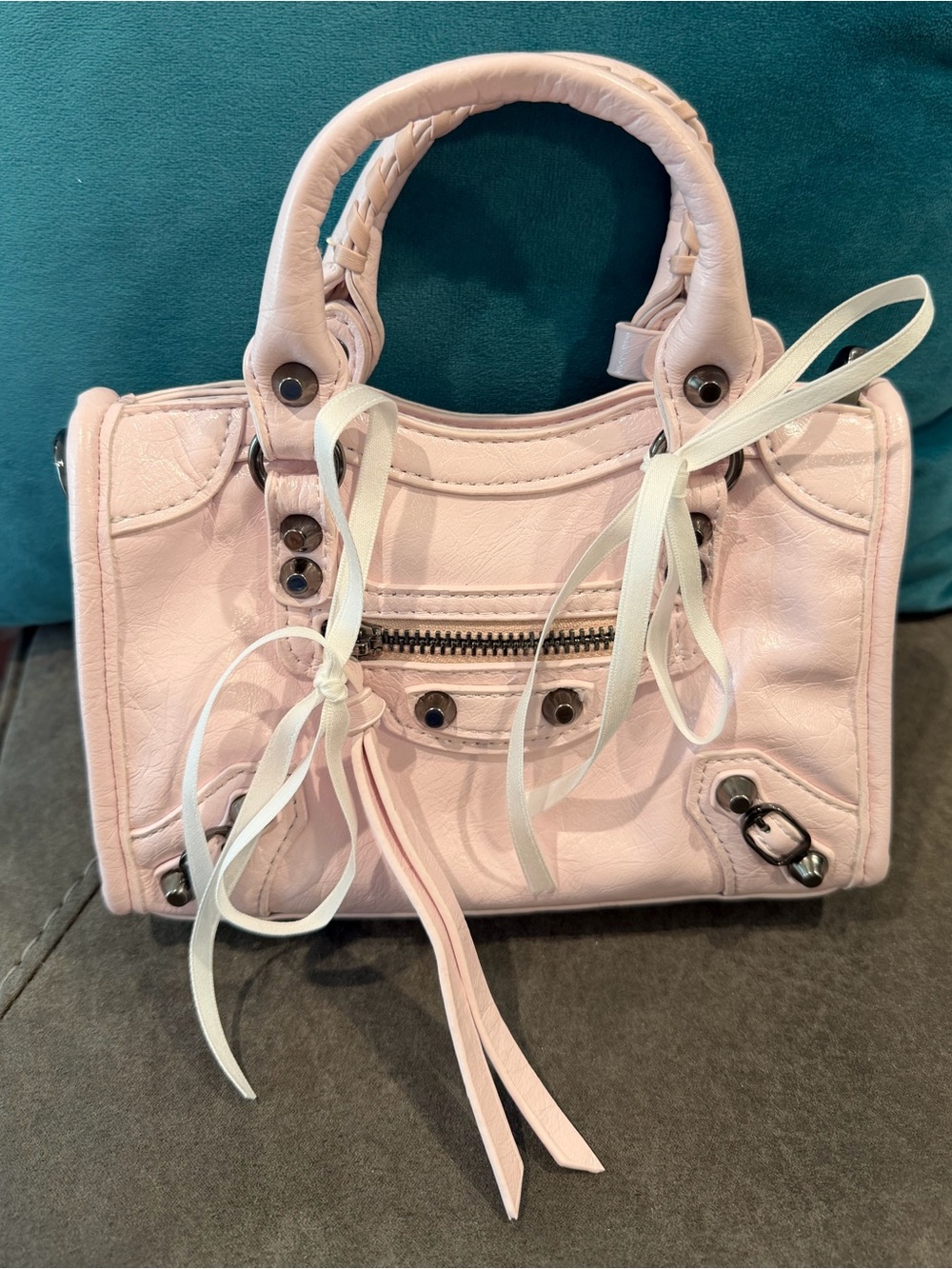 New Stylish Pink Women’s Mini Satchel Handbag 8 inch x 6 inch